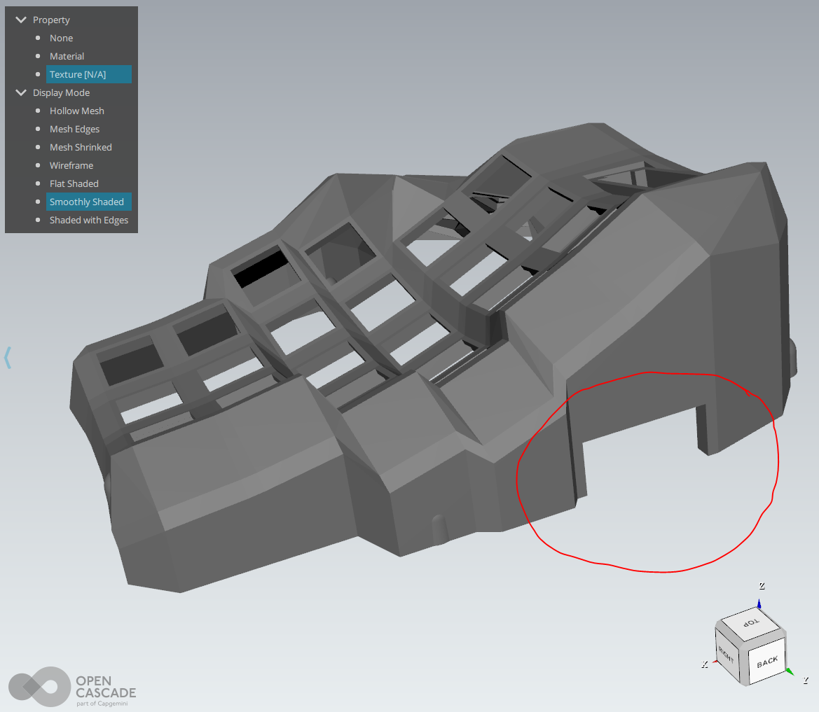 Controller tray opening